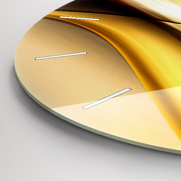 Wanduhr glas rund Abstrakte Welle