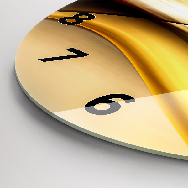 Wanduhr glas rund Abstrakte Welle