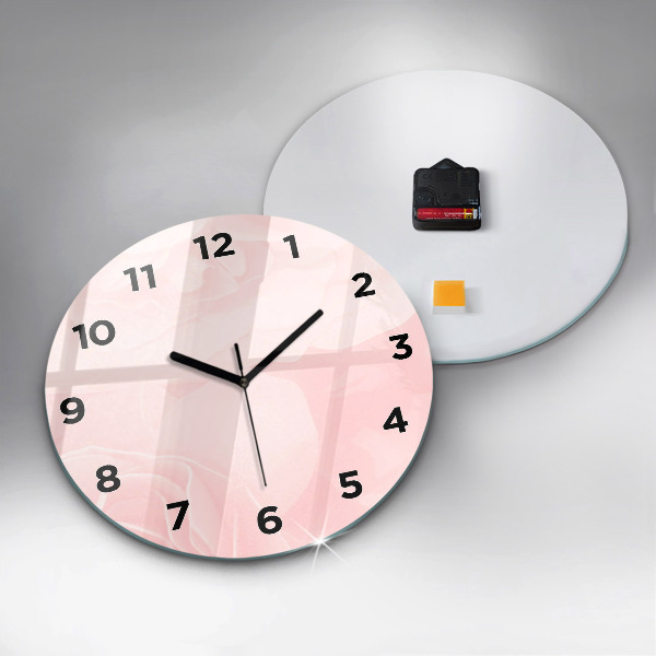 Wanduhr rund mit motiv Blühende Rosen