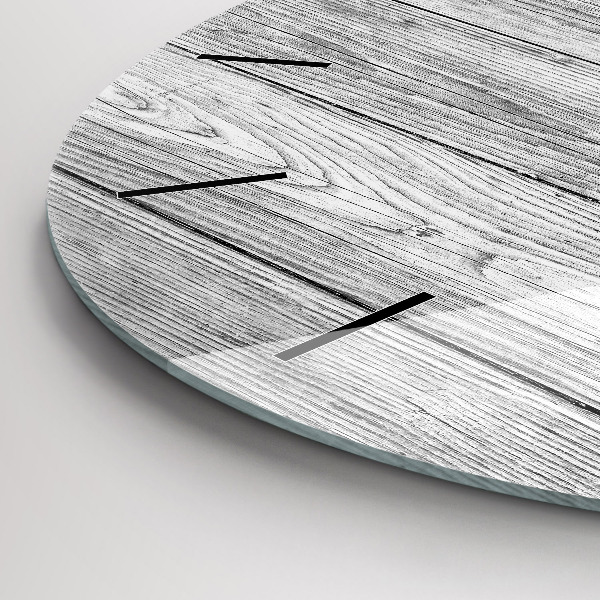 Wanduhr glas rund Holztafeln