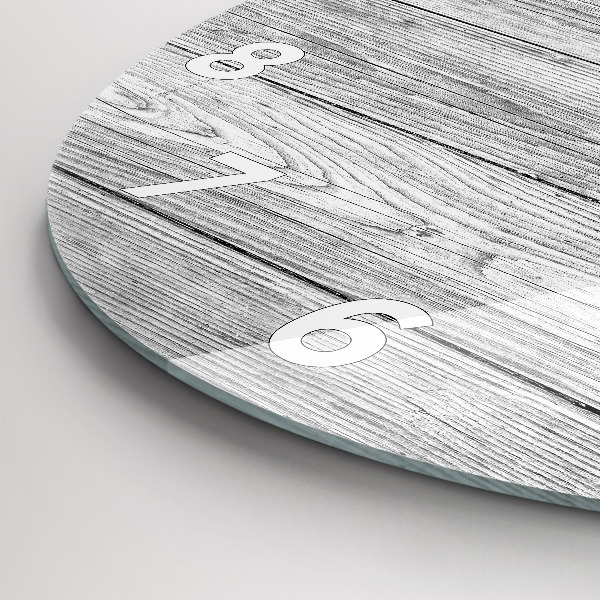 Wanduhr glas rund Holztafeln