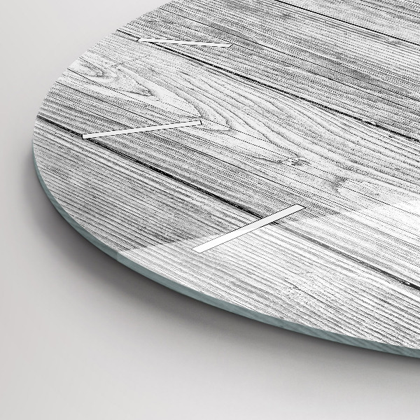 Wanduhr glas rund Holztafeln