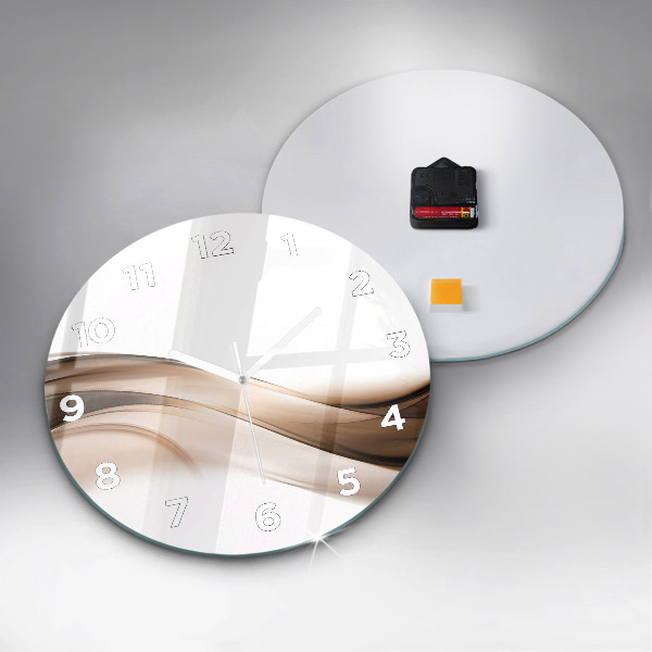 Wanduhr rund mit motiv Abstrakte Linie