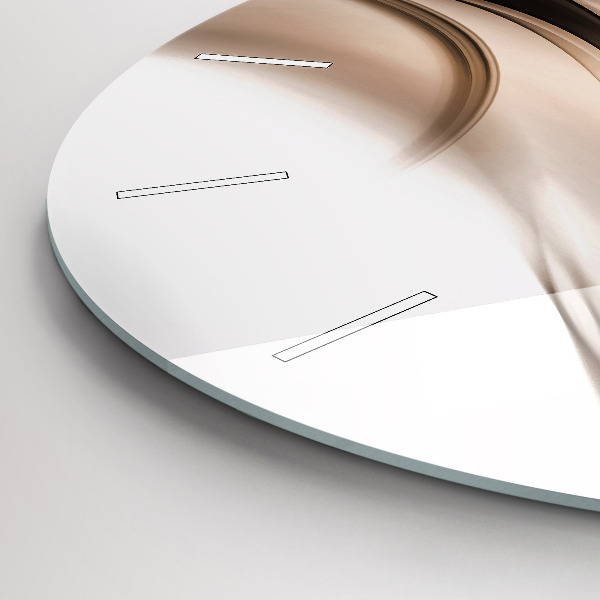Wanduhr rund mit motiv Abstrakte Linie