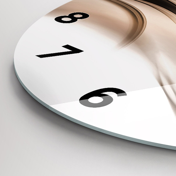 Wanduhr rund mit motiv Abstrakte Linie