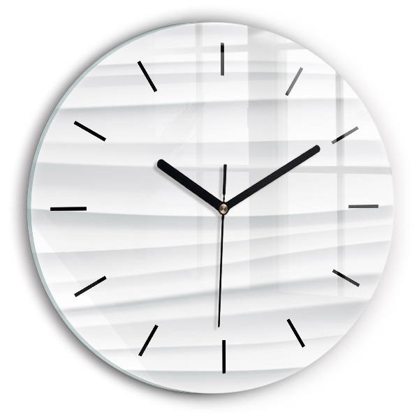 Wanduhr rund Textur der Wellen