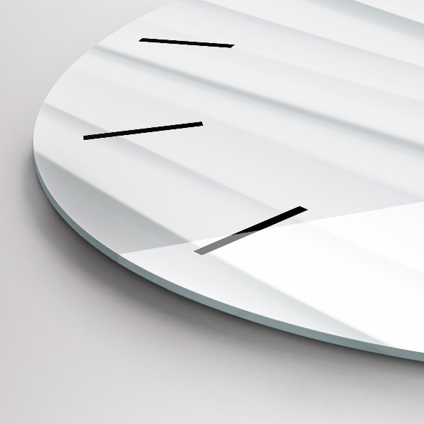 Wanduhr rund Textur der Wellen