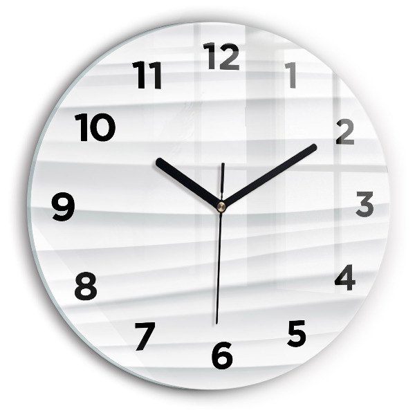 Wanduhr rund Textur der Wellen