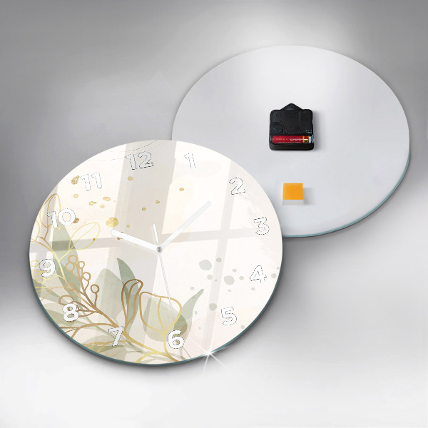 Wanduhr rund Pastell abstrakt