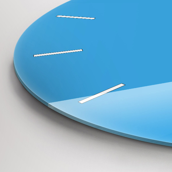 Wanduhr rund mit motiv Die Farbe Blau