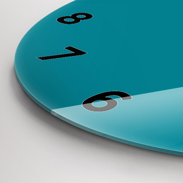 Wanduhr rund mit motiv Farbe marineblau