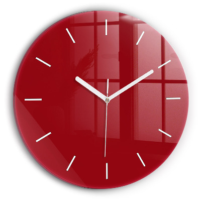 Wanduhr rund Die Farbe Rot