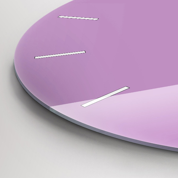 Wanduhr rund Farbe Flieder
