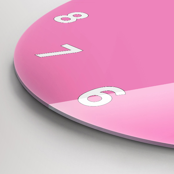 Wanduhr rund Farbe rosa