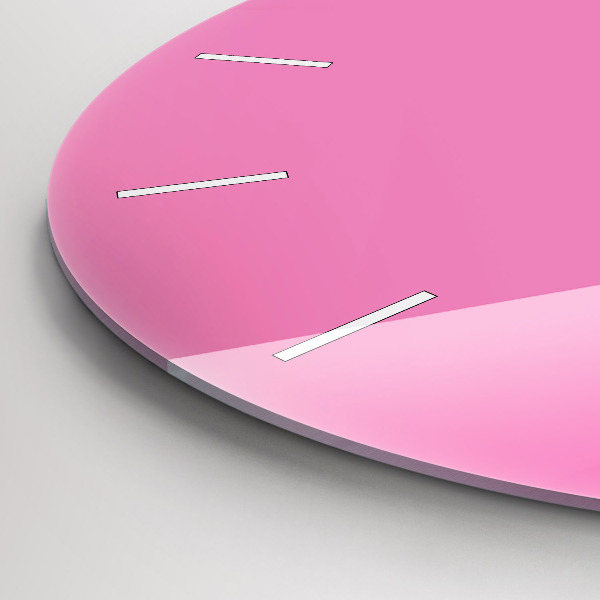 Wanduhr rund Farbe rosa