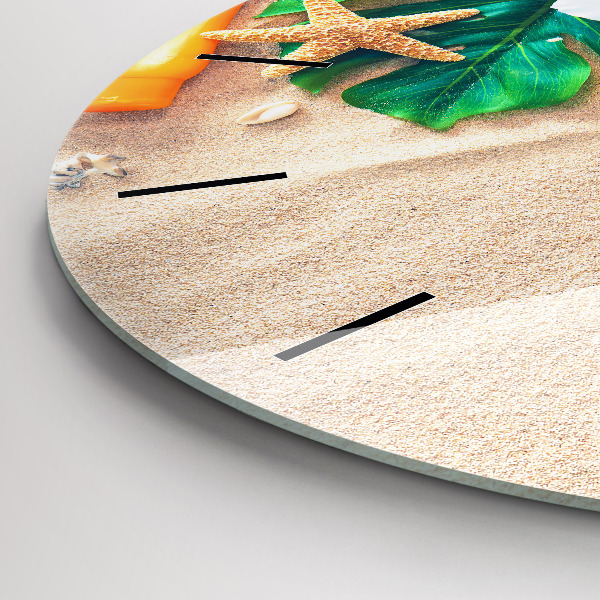 Wanduhr rund mit motiv Ferien-Accessoires