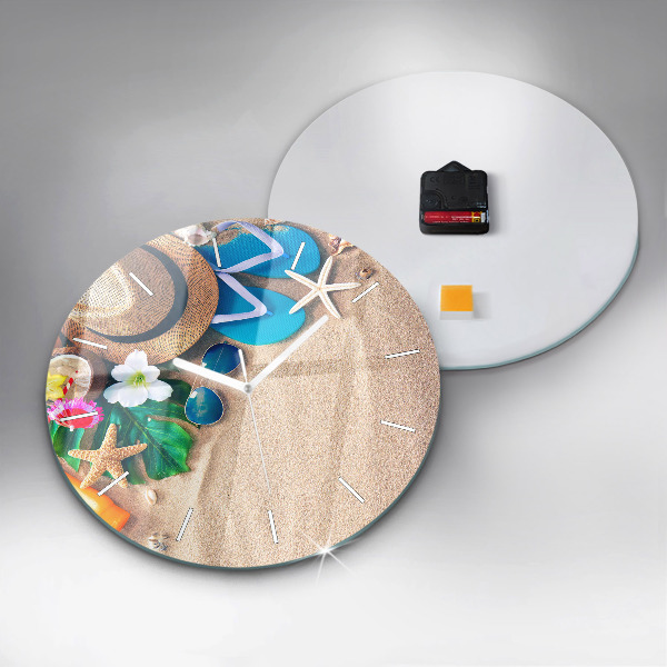 Wanduhr rund mit motiv Ferien-Accessoires