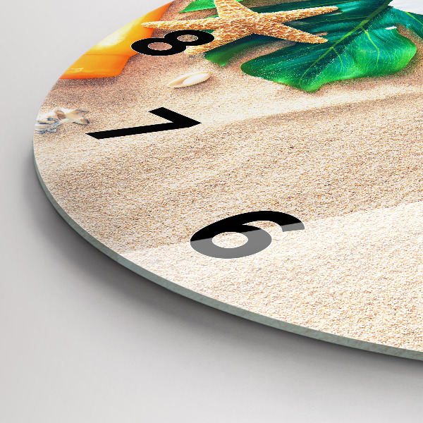 Wanduhr rund mit motiv Ferien-Accessoires