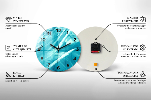 Wanduhr rund mit motiv Ferien-Accessoires