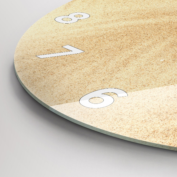 Wanduhr rund Abstraktion von Gold