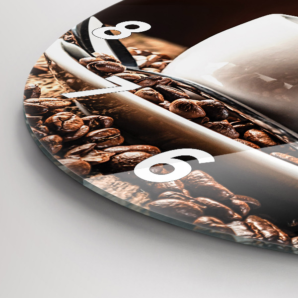 Wanduhr rund mit motiv Kaffeetasse