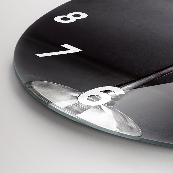 Wanduhr rund mit motiv Weinglas