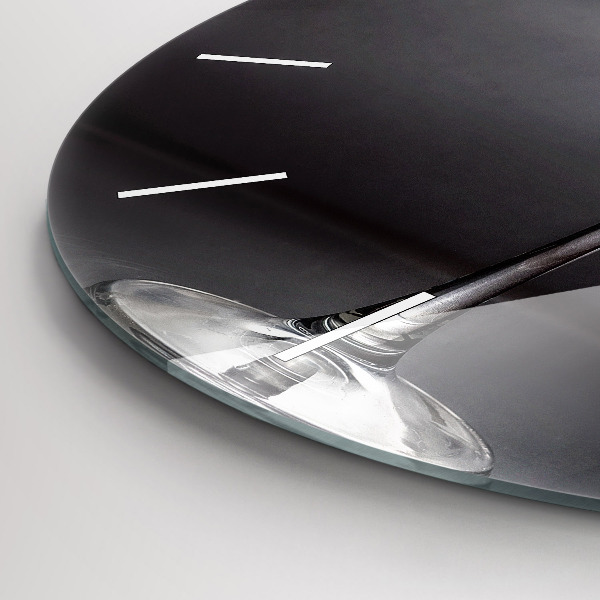 Wanduhr rund mit motiv Weinglas