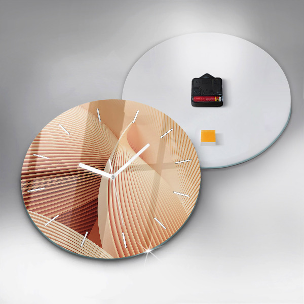 Wanduhr rund Abstraktes Wellenmuster