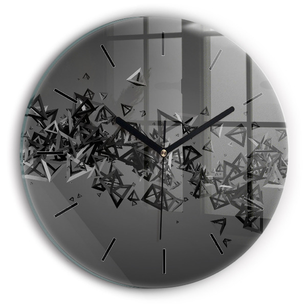 Wanduhr glas rund Abstraktion