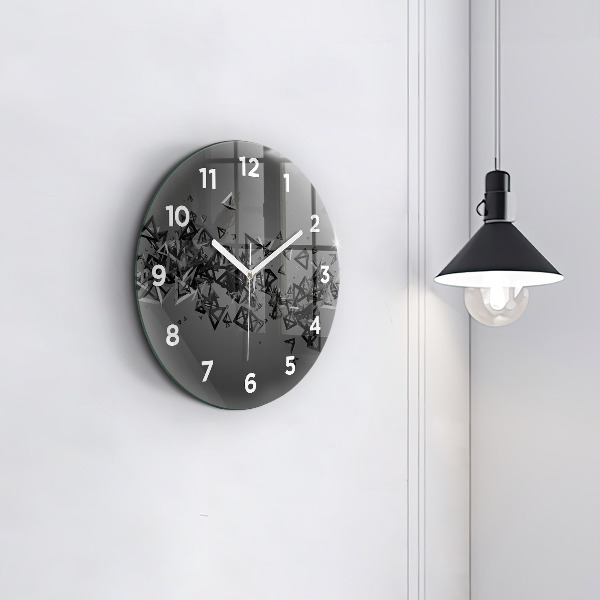 Wanduhr glas rund Abstraktion