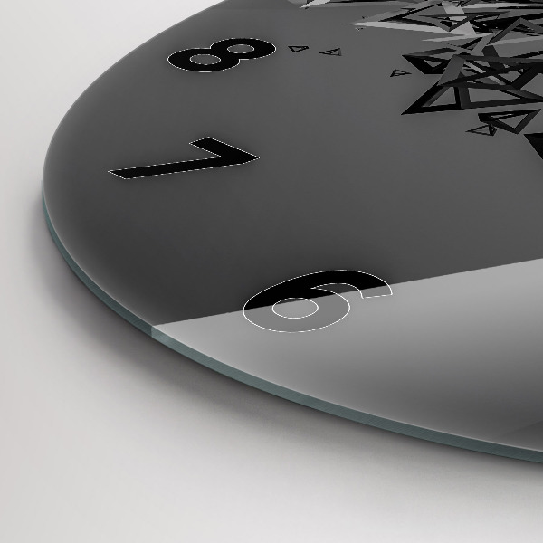 Wanduhr glas rund Abstraktion