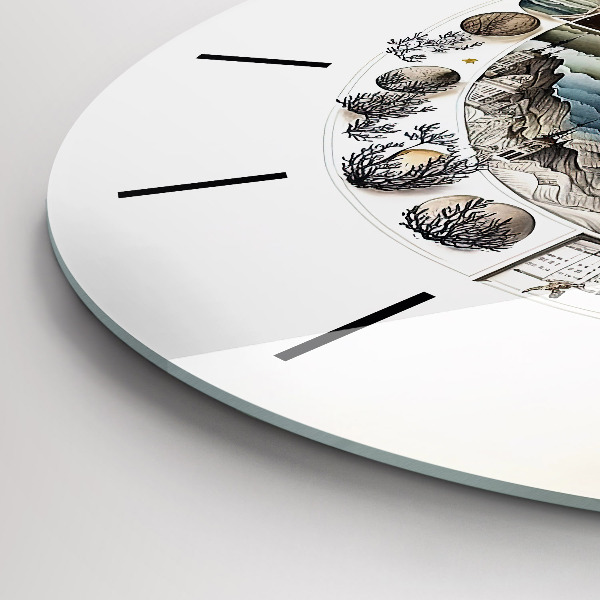 Wanduhr rund mit motiv Uhr Astronomie