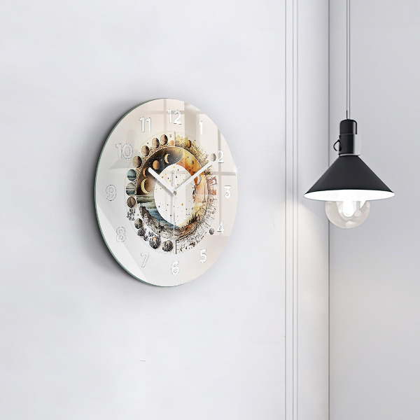 Wanduhr rund mit motiv Uhr Astronomie