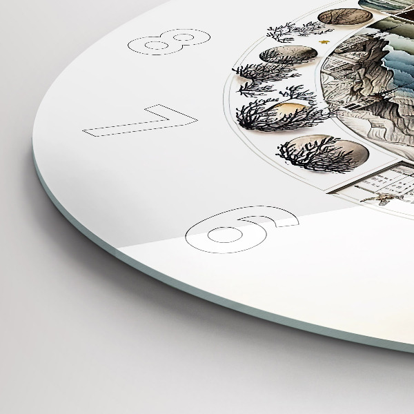 Wanduhr rund mit motiv Uhr Astronomie