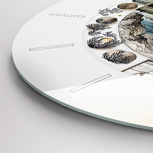 Wanduhr rund mit motiv Uhr Astronomie