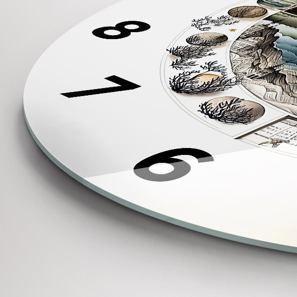 Wanduhr rund mit motiv Uhr Astronomie