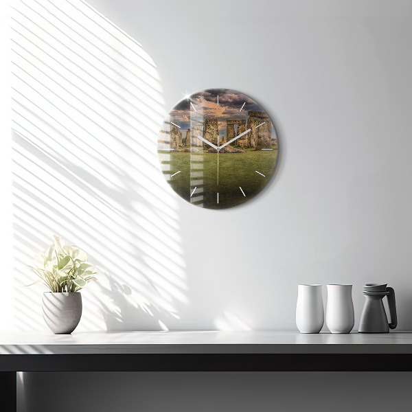 Wanduhr rund mit motiv Stonehenge Nimbostratus