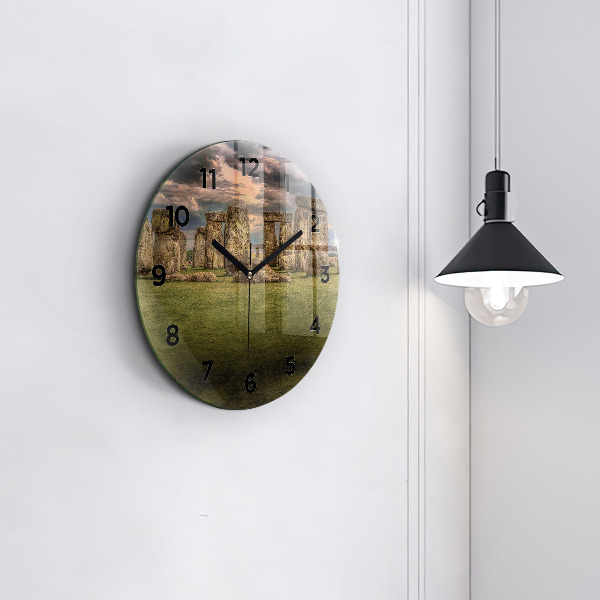 Wanduhr rund mit motiv Stonehenge Nimbostratus