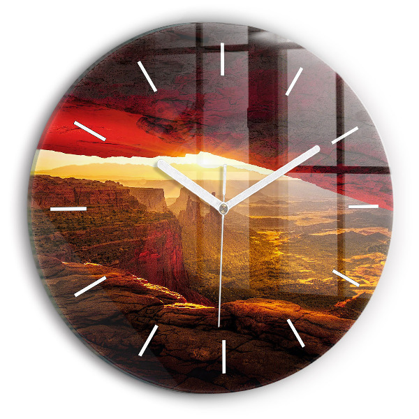 Wanduhr glas rund Grand Canyon Arizona