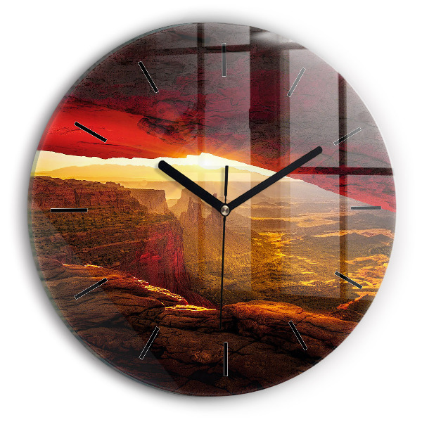 Wanduhr glas rund Grand Canyon Arizona