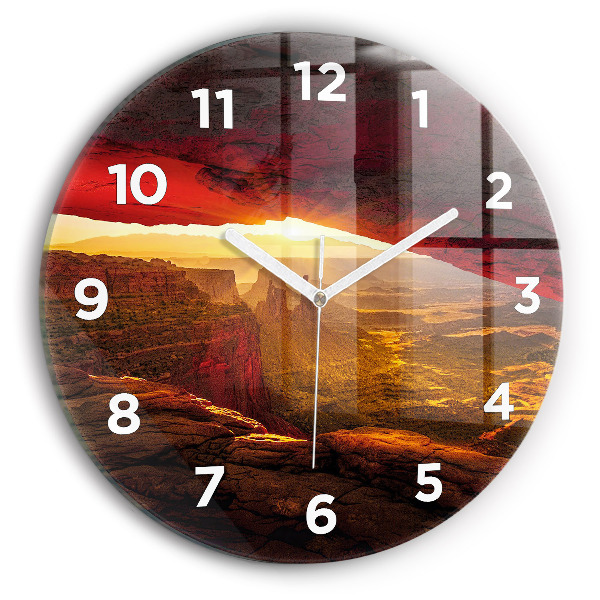 Wanduhr glas rund Grand Canyon Arizona