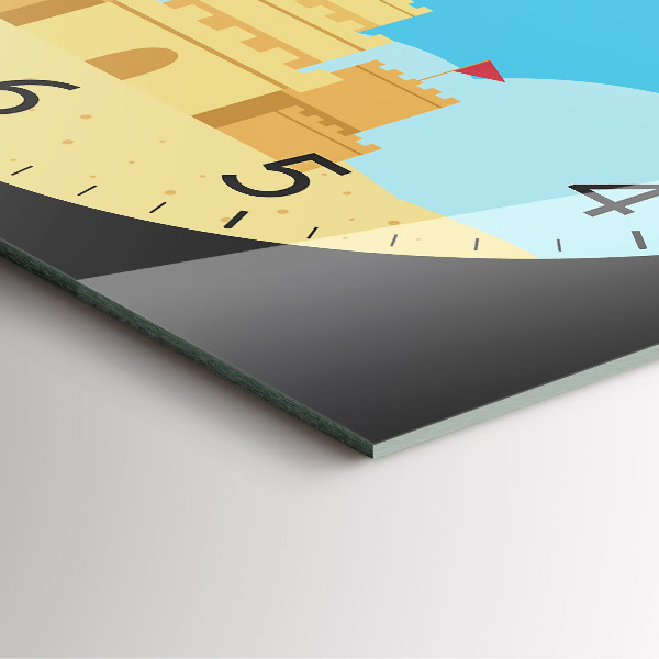 Wanduhr quadratisch Sandburg