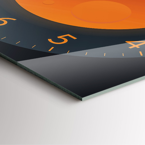 Wanduhr modern quadratisch Vollmond