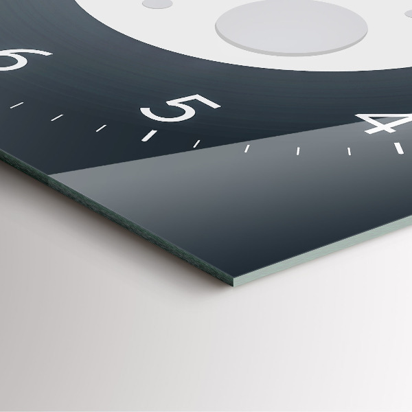 Wanduhr modern quadratisch Vollmond