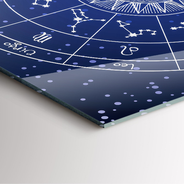 Wanduhr modern quadratisch Die Sternbilder des Tierkreises