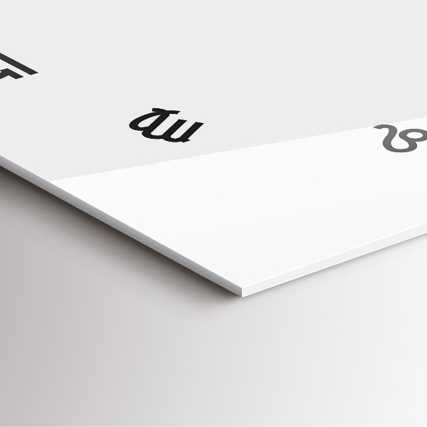 Wanduhr quadratisch mit motiv Minimalistische Tierkreiszeichen