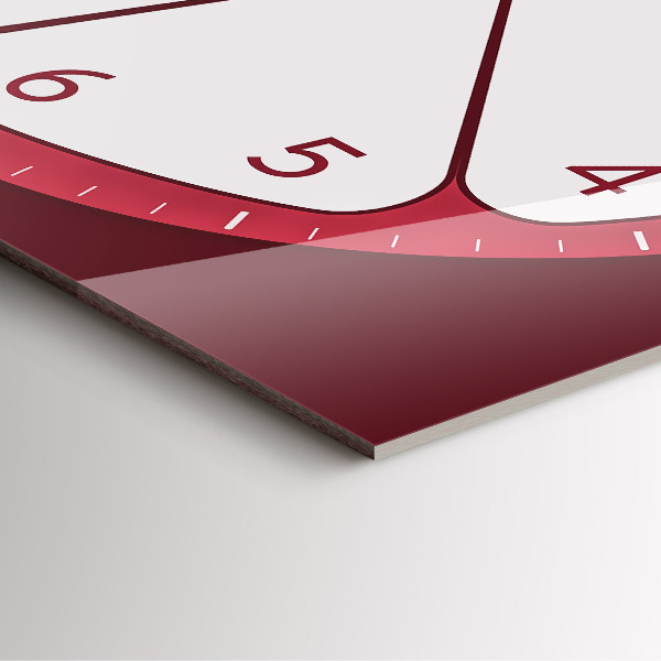 Wanduhr quadratisch Geschnittenes Obst