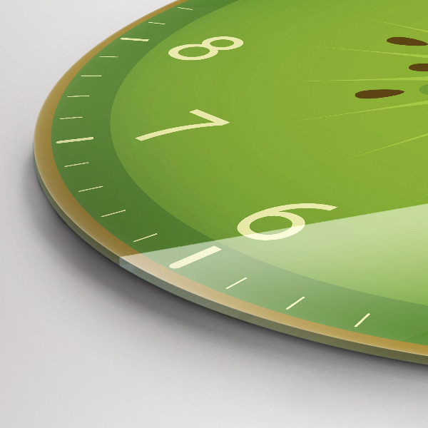 Wanduhr rund mit motiv Kiwi-Frucht