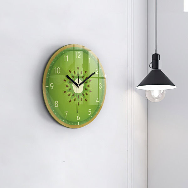 Wanduhr rund mit motiv Kiwi-Frucht