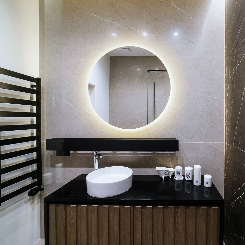 runder led spiegel